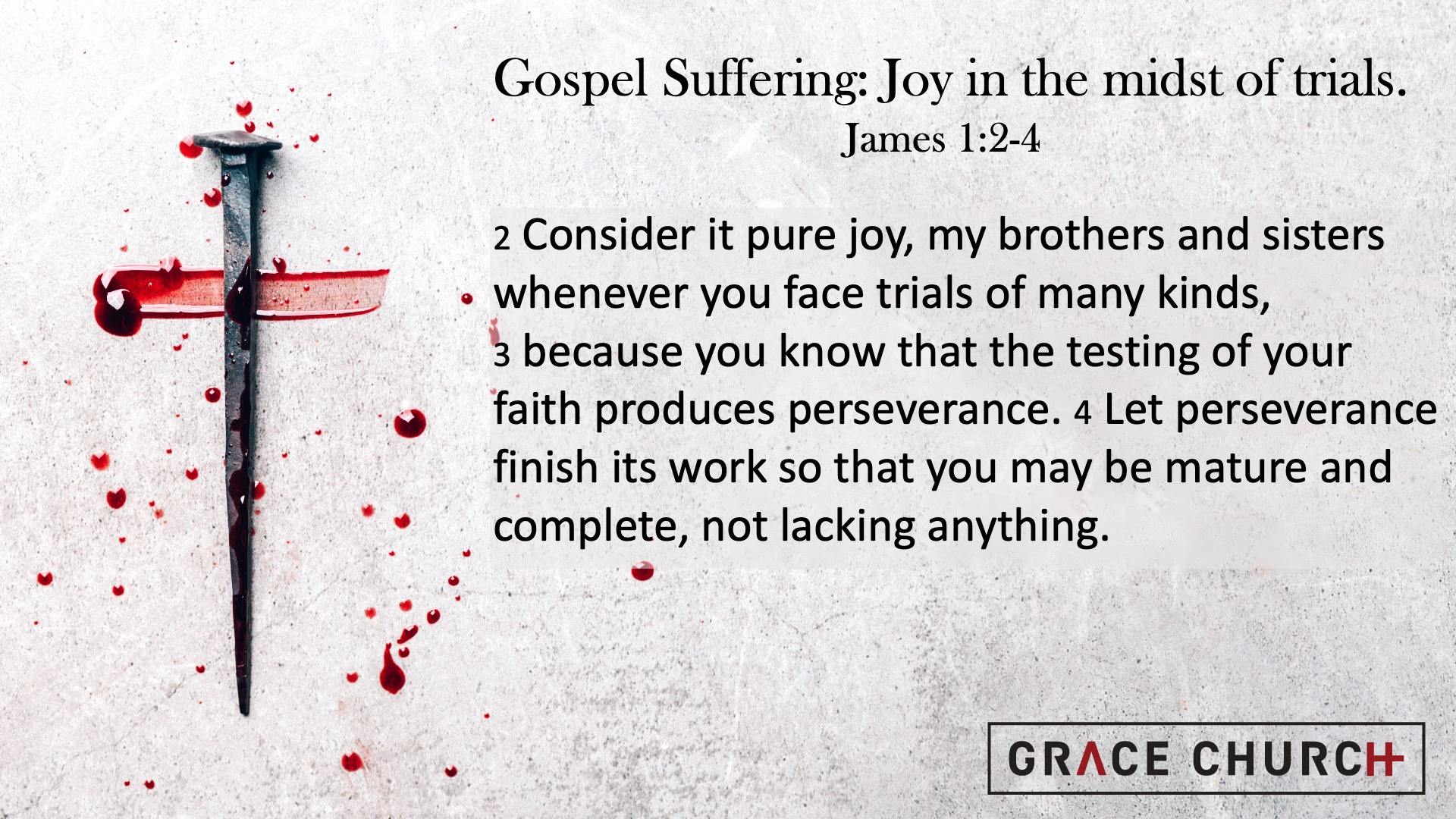 Gospel Suffering: Joy in the Midst of Trials